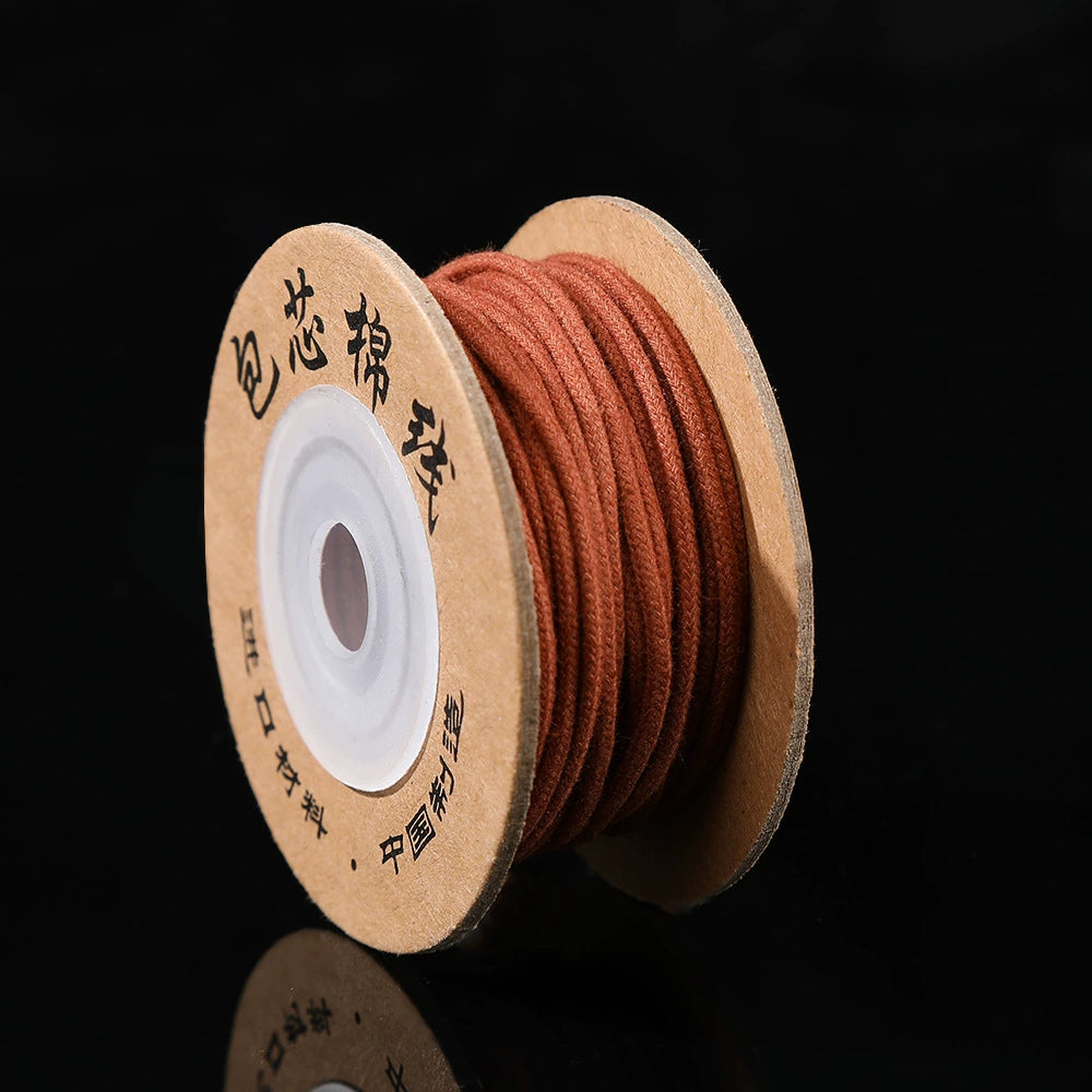 A-25  Core-Spun Cotton Thread – Super Durable Non-Stretch String for Tibetan Bracelets, Buddhist Mala & Beading