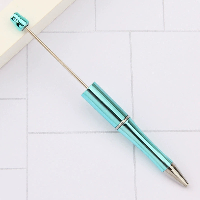 A-02 In Stock DIY Gradient Electroplated Bead Pen - Morandi Color Students' Gift, Promotional Pen, Ready to Ship
