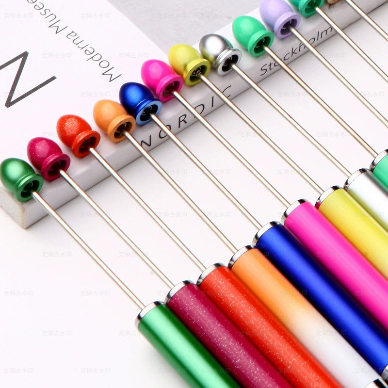 A-58 Minimalist DIY Touchscreen Beaded Pen, Creative Coil-free Beaded Mini Bead Pen, Multifunctional Office Gift & Promotional Pen