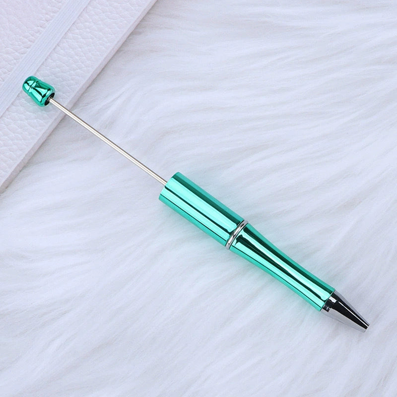 A-02 In Stock DIY Gradient Electroplated Bead Pen - Morandi Color Students' Gift, Promotional Pen, Ready to Ship