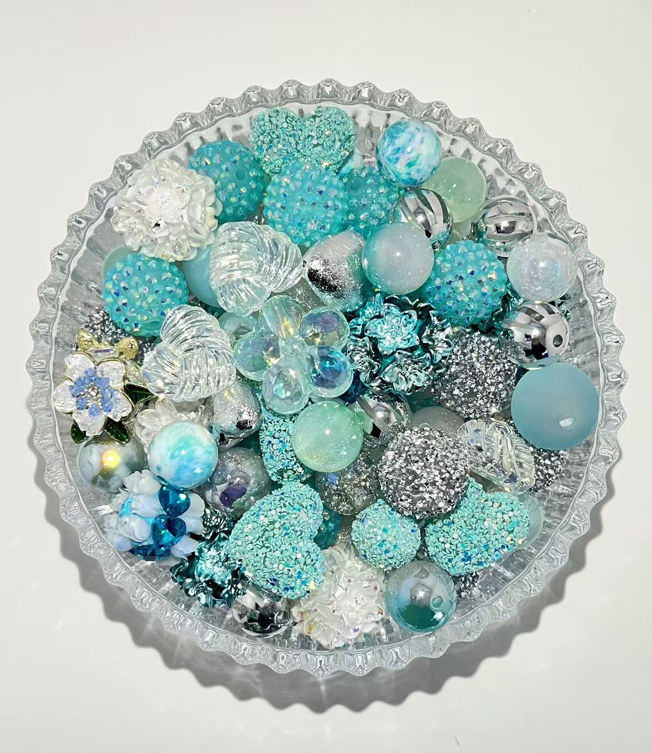 C-44 Mixed beads for mobile phone chain making, keychain, backpack chain
