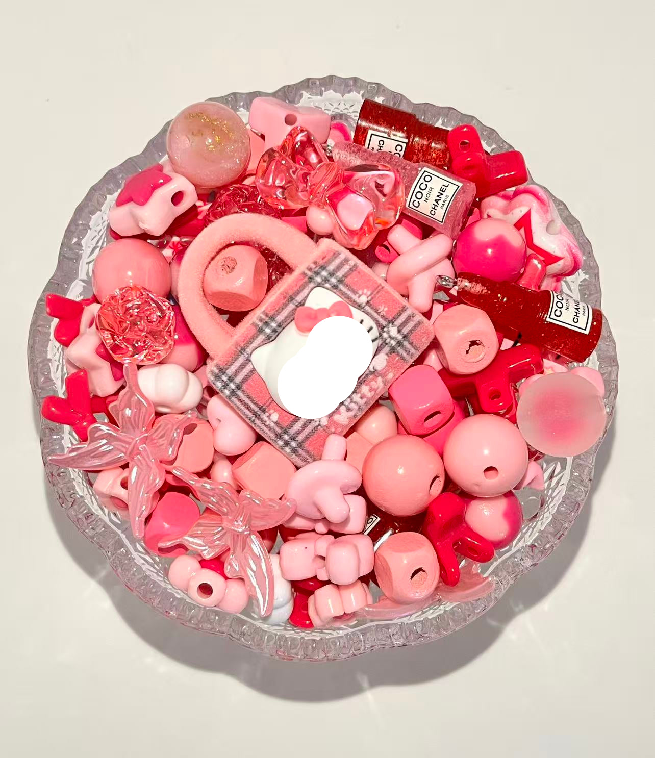 S-30 Mixed beads for mobile phone chain making, keychain, backpack chain