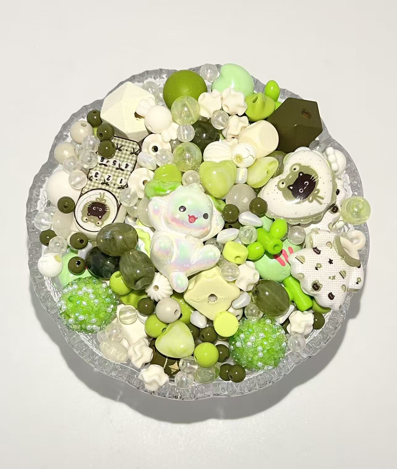 S-32  Mixed beads for mobile phone chain making, keychain, backpack chain