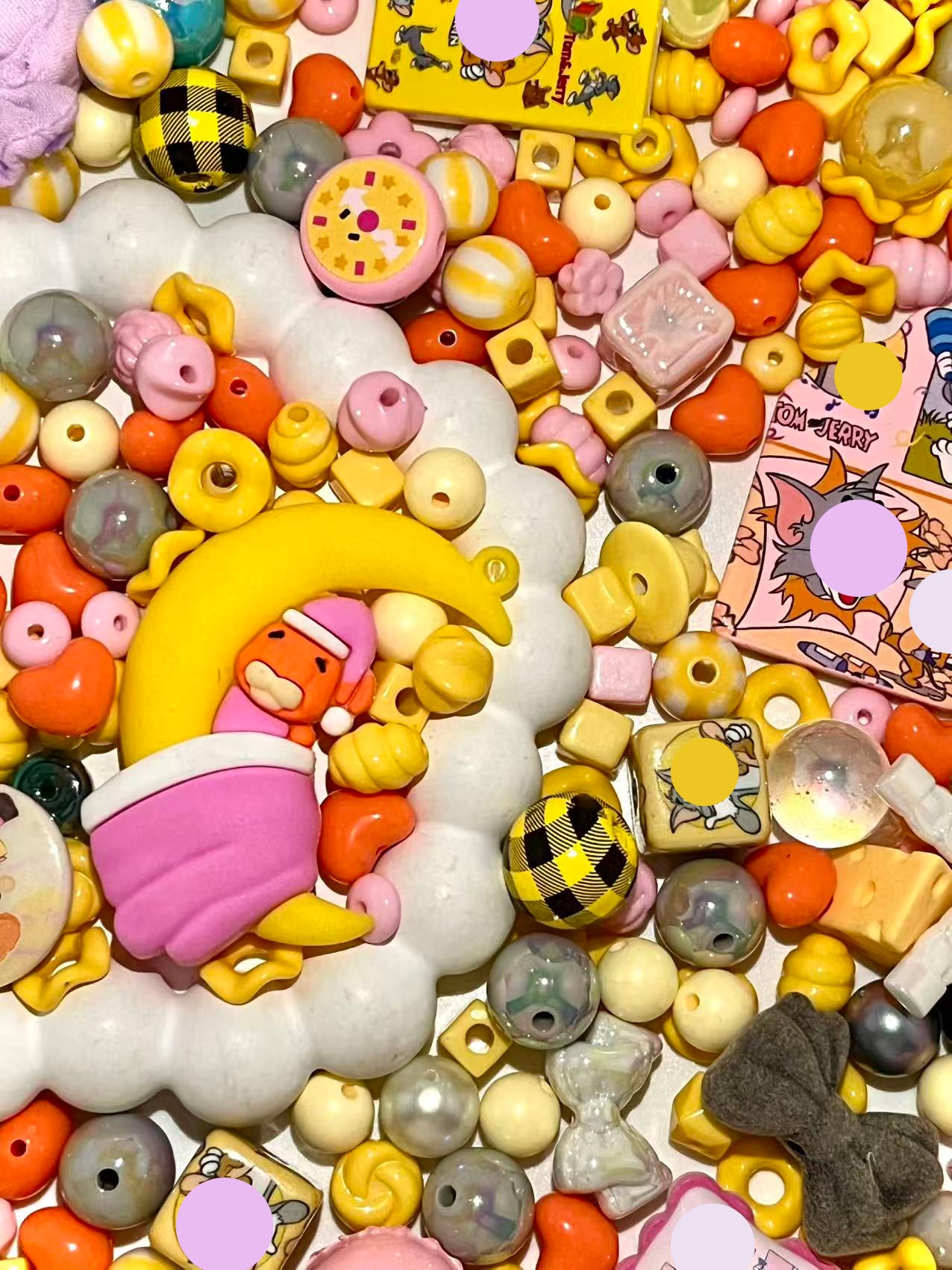 S-04 Mixed beads for mobile phone chain making, keychain, backpack chain