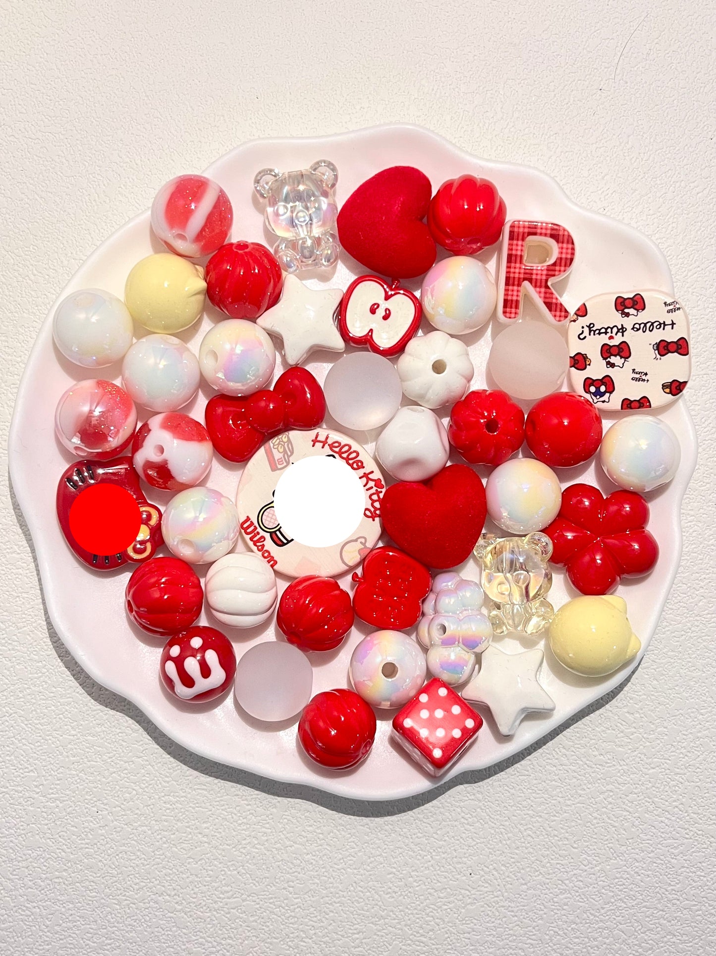 C-11  Mixed beads for mobile phone chain making, keychain, backpack chain