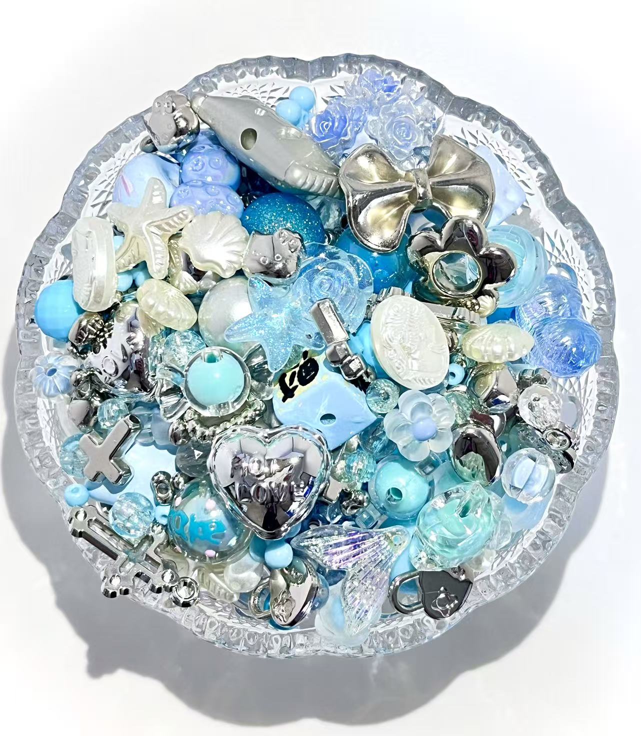 S-26  Mixed beads for mobile phone chain making, keychain, backpack chain