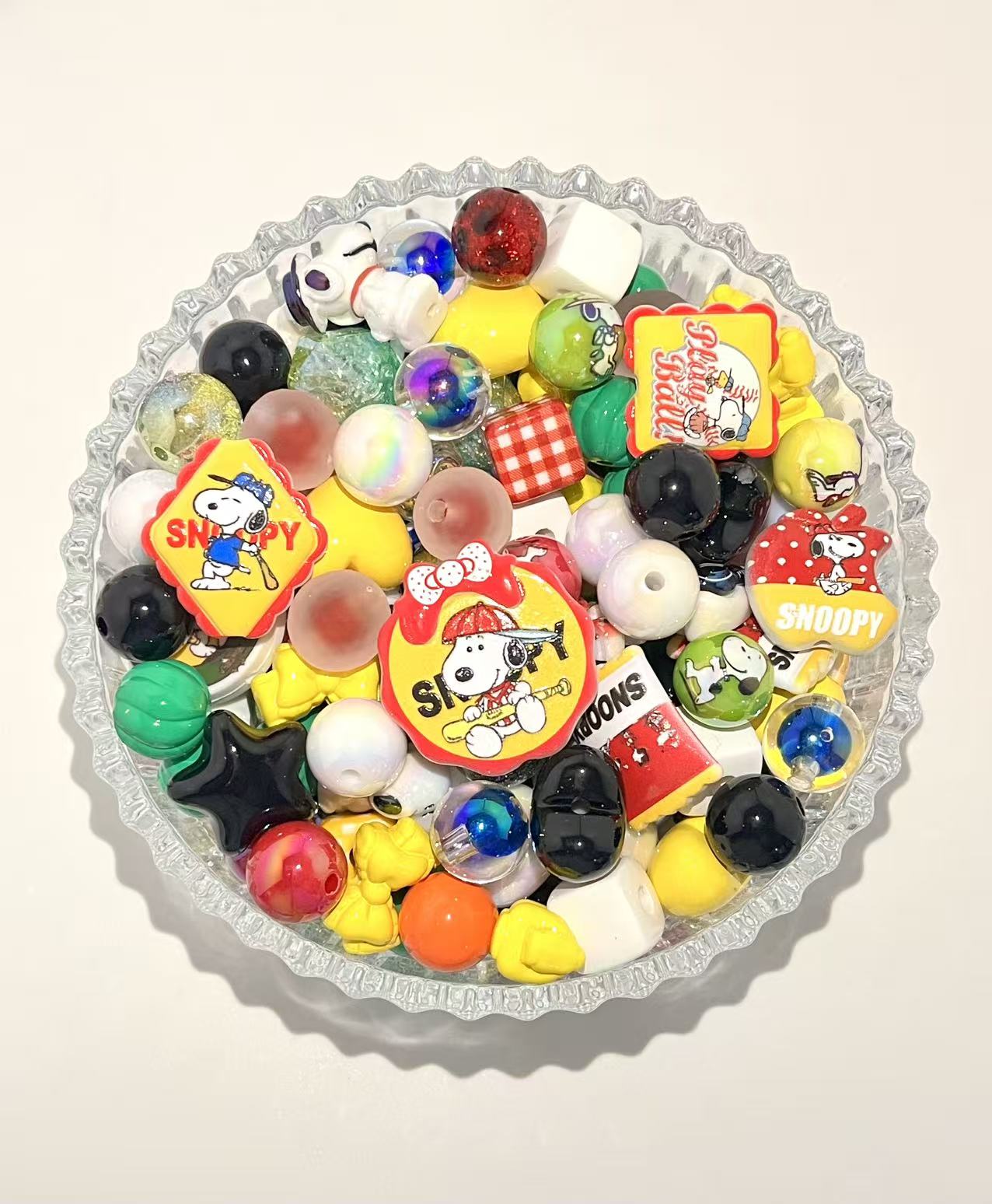 C-48 Mixed beads for mobile phone chain making, keychain, backpack chain