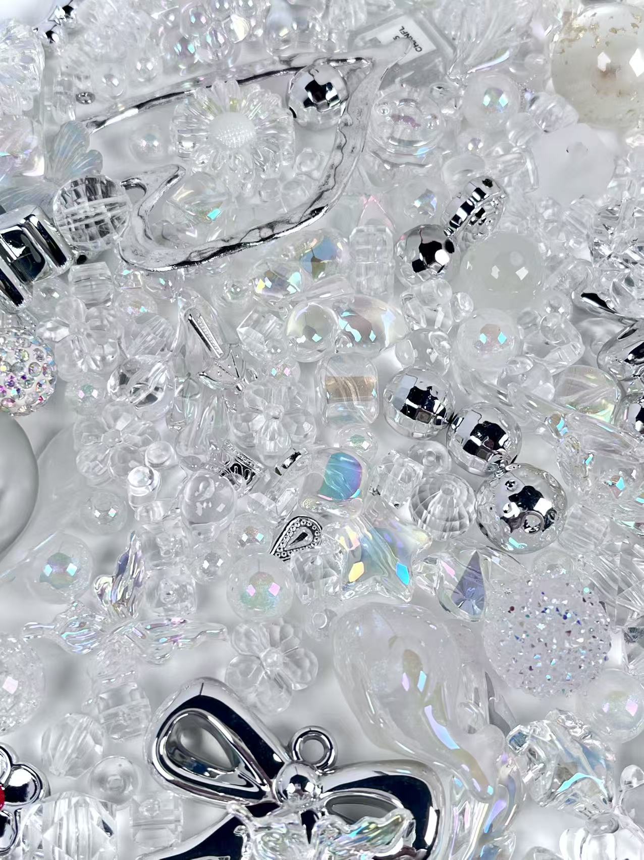 S-15  Mixed beads for mobile phone chain making, keychain, backpack chain