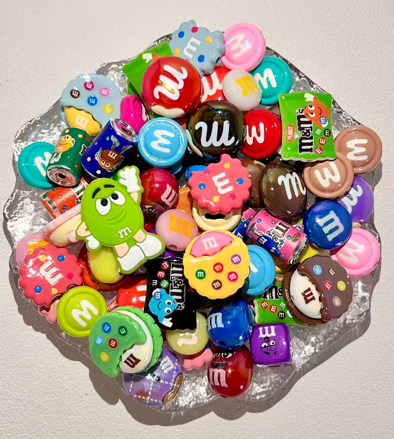 B-14 Mixed beads for mobile phone chain making, keychain, backpack chain