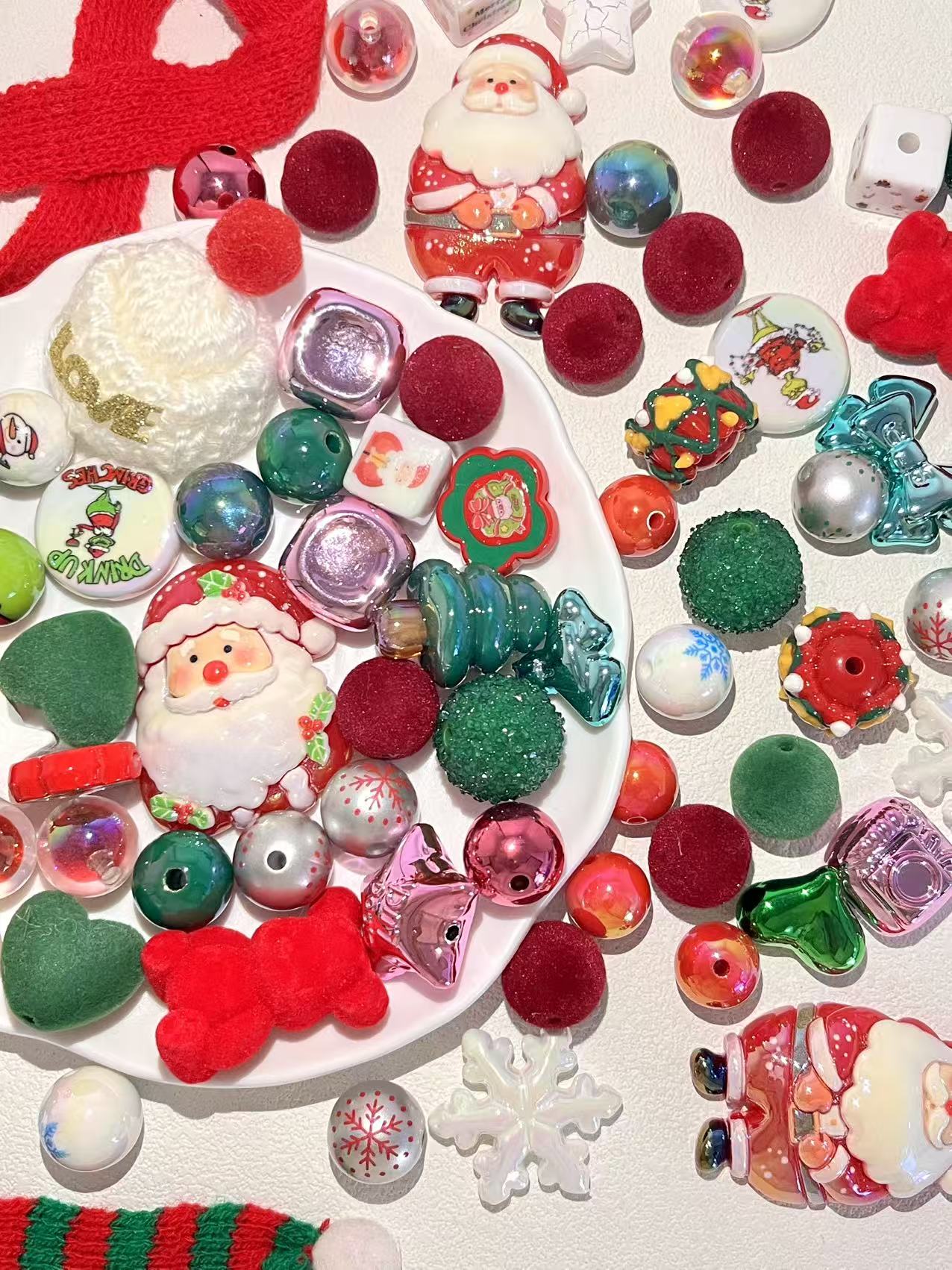 C-06 Mixed beads for mobile phone chain making, keychain, backpack chain