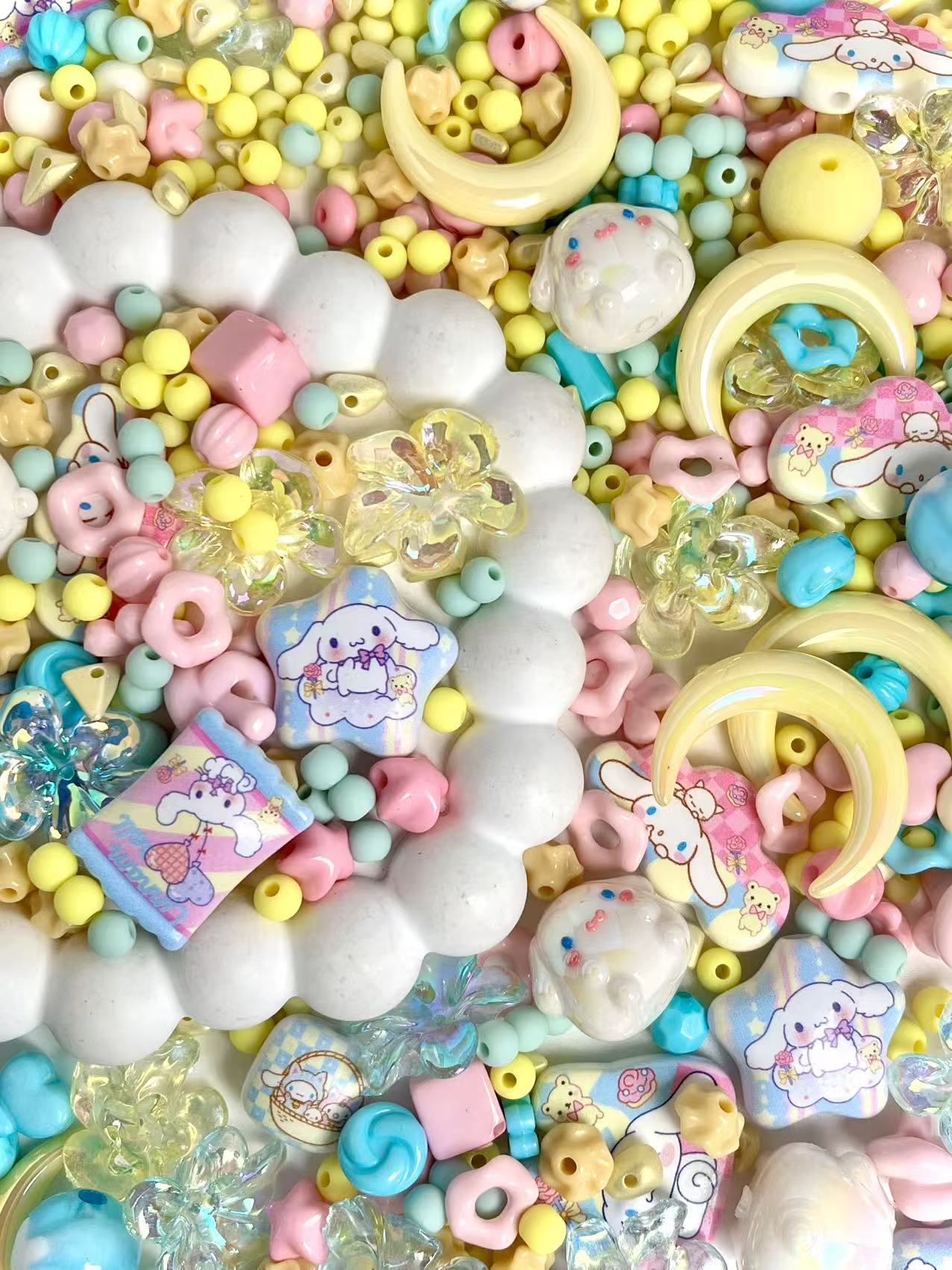 S-01  Mixed beads for mobile phone chain making, keychain, backpack chain