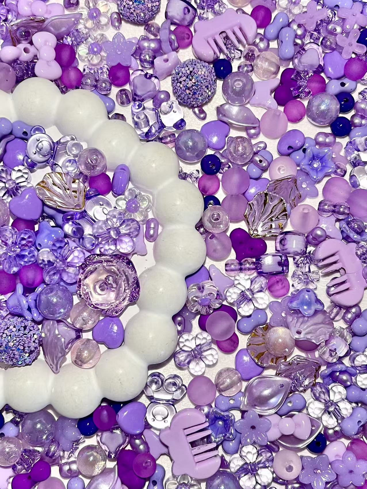 S-39 Mixed beads for mobile phone chain making, keychain, backpack chain