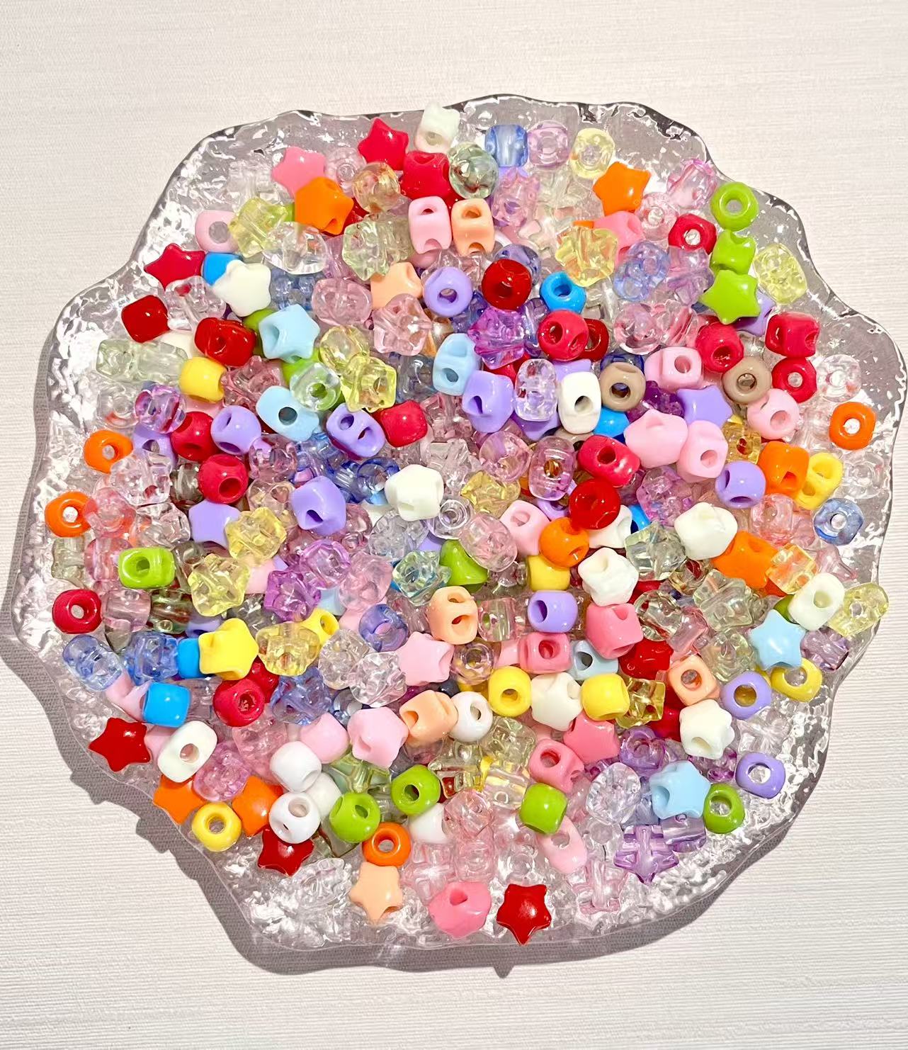 S-21  Mixed beads for mobile phone chain making, keychain, backpack chain
