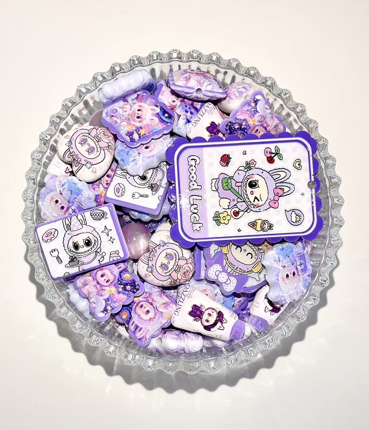 B-19 Mixed beads for mobile phone chain making, keychain, backpack chain