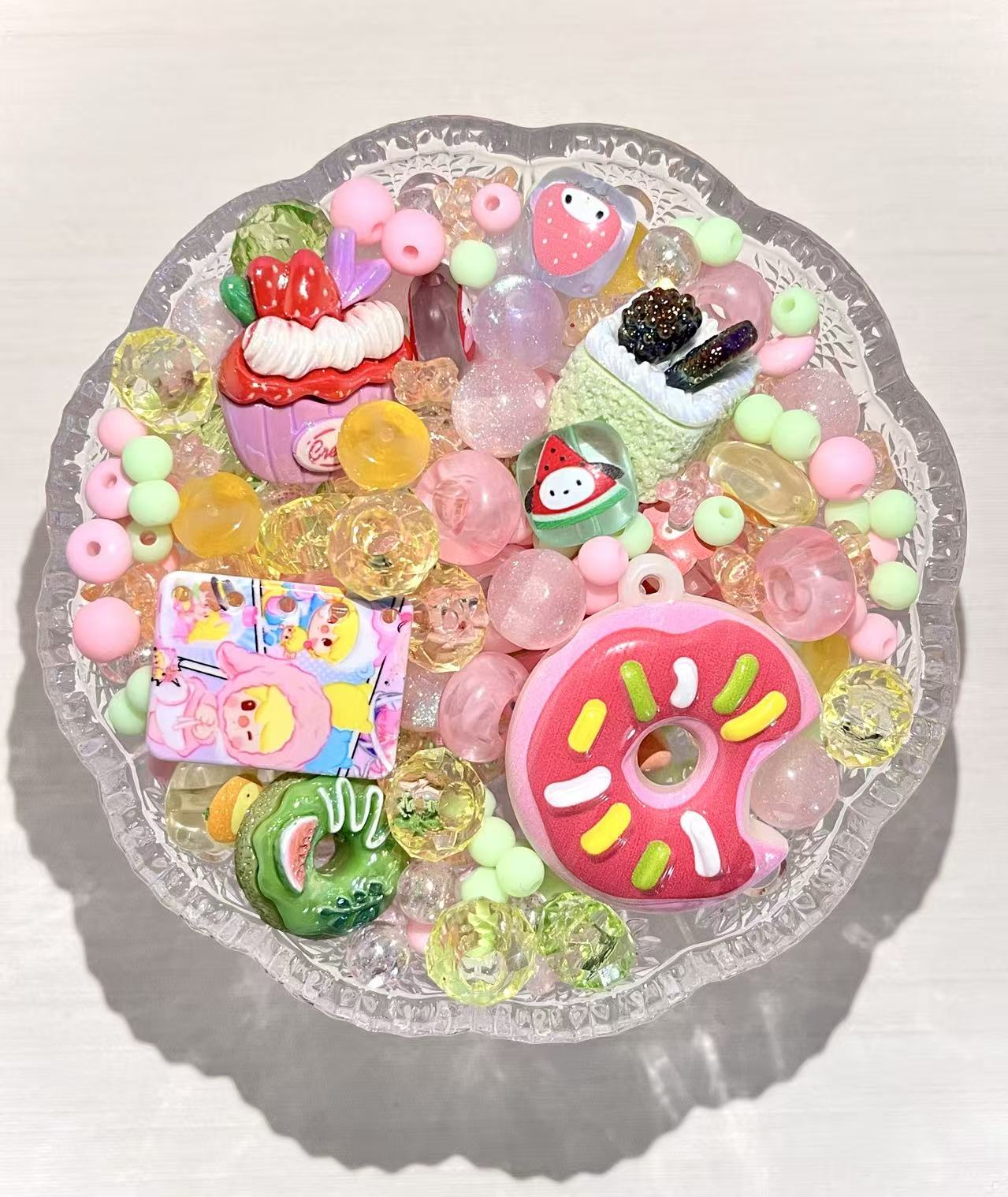 S-20 Mixed beads for mobile phone chain making, keychain, backpack chain