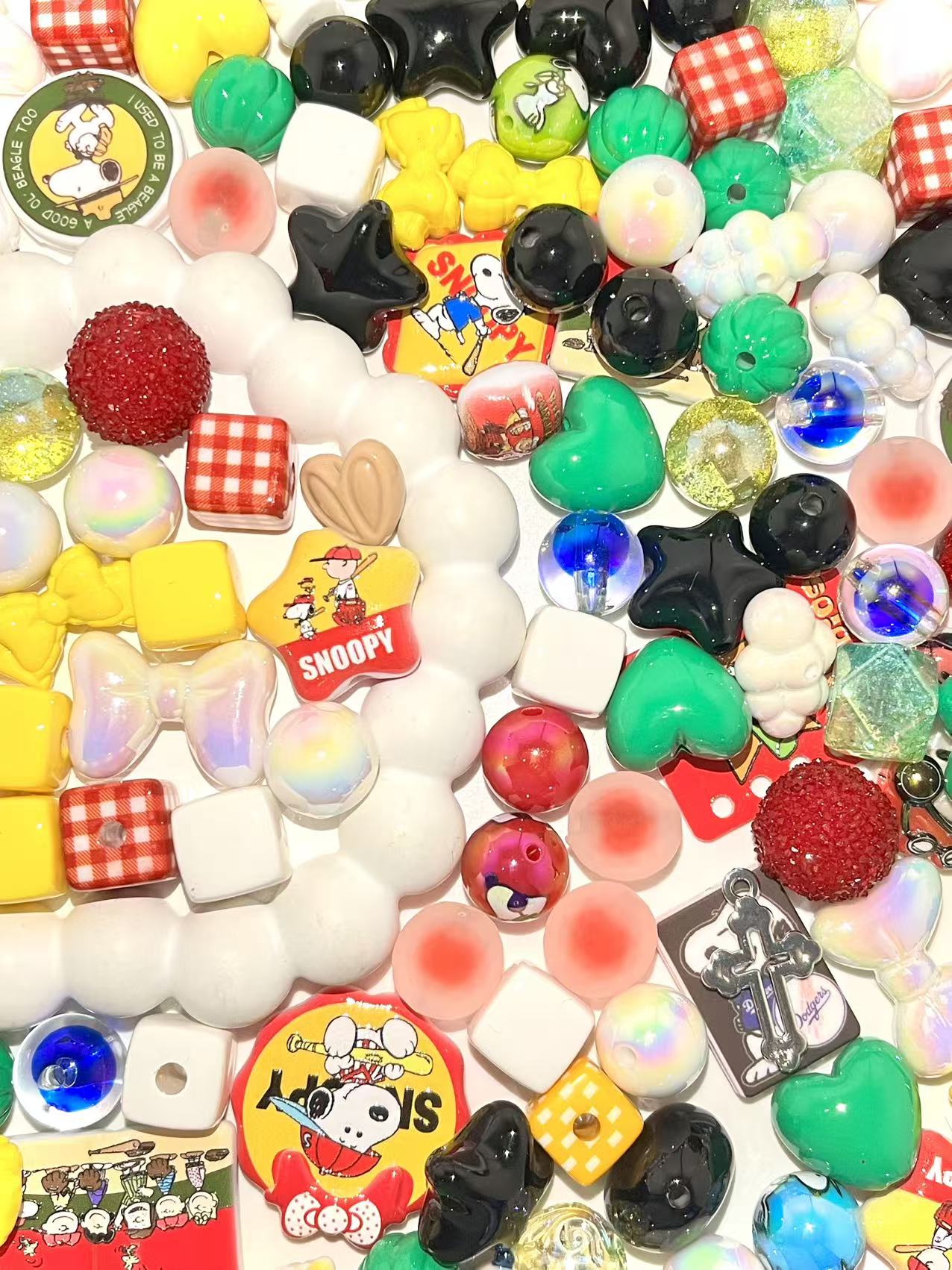 C-48 Mixed beads for mobile phone chain making, keychain, backpack chain