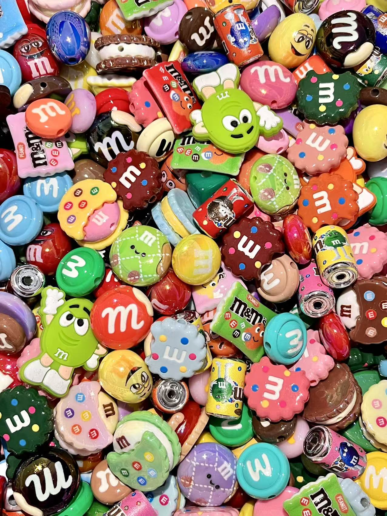 B-14 Mixed beads for mobile phone chain making, keychain, backpack chain