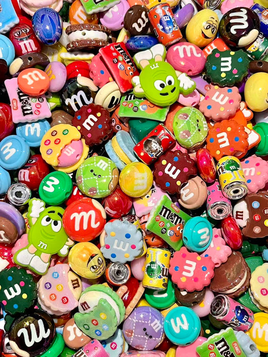 B-14 Mixed beads for mobile phone chain making, keychain, backpack chain