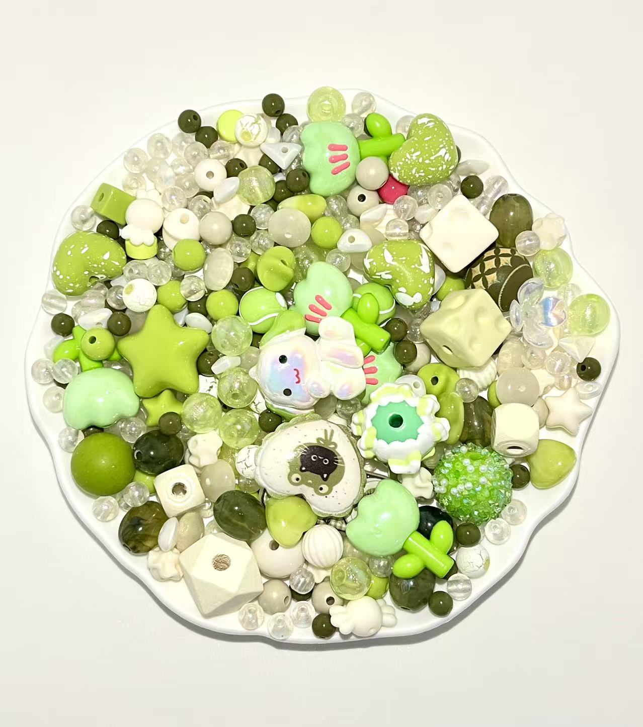 S-32  Mixed beads for mobile phone chain making, keychain, backpack chain