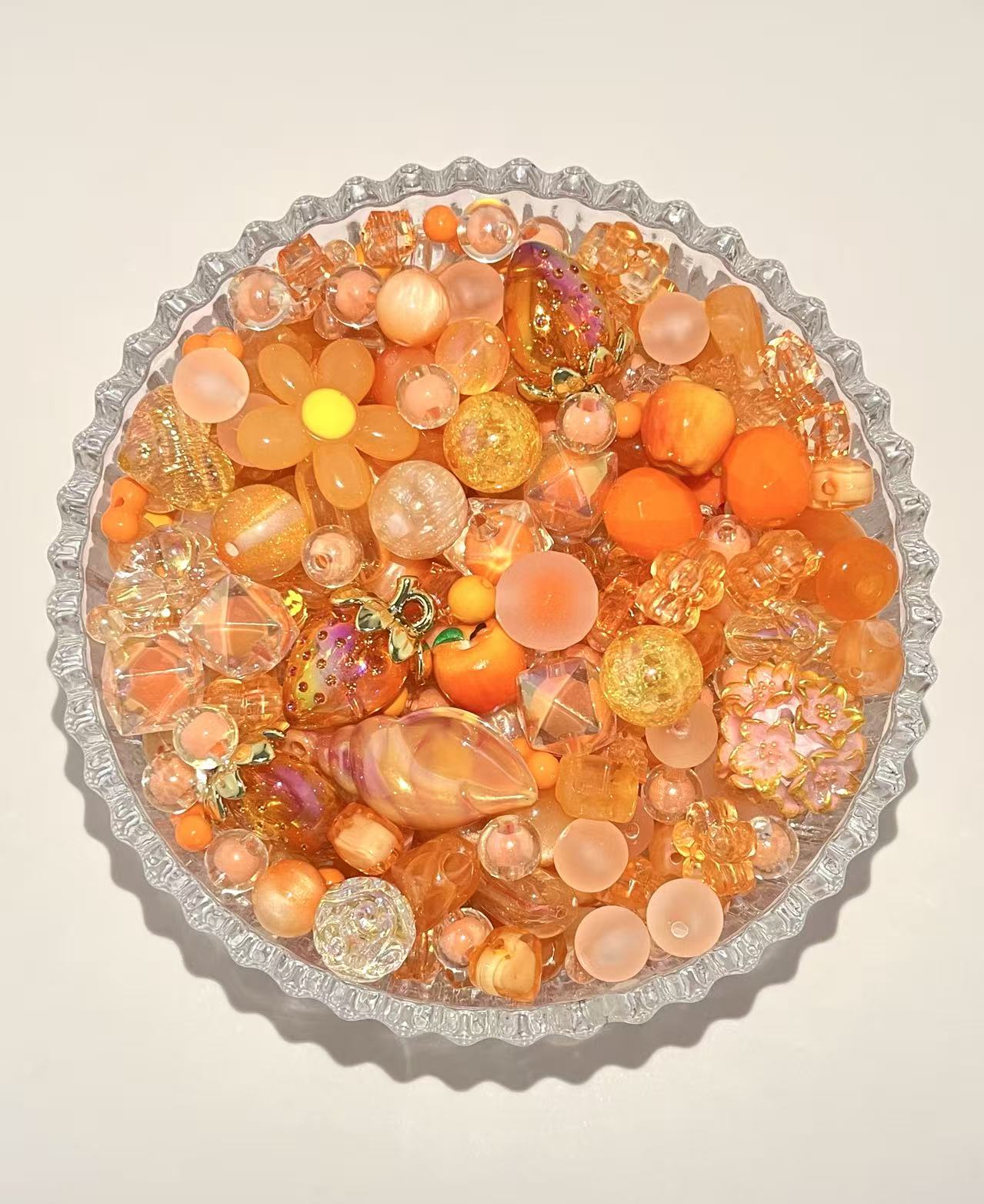 S-34 Mixed beads for mobile phone chain making, keychain, backpack chain