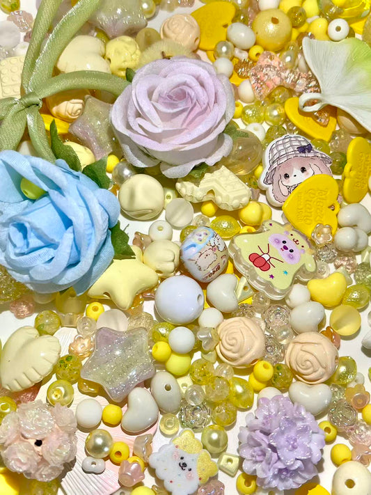S-09  Mixed beads for mobile phone chain making, keychain, backpack chain