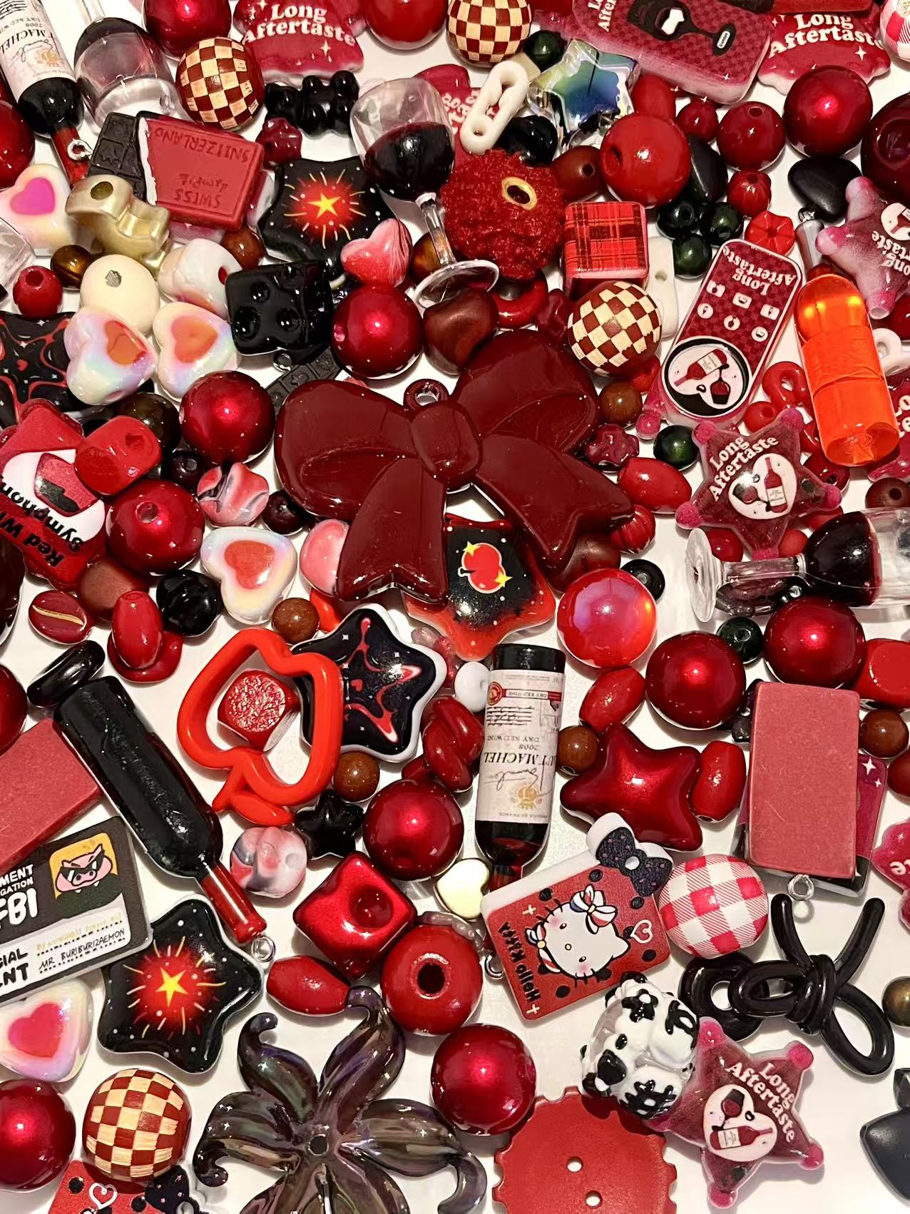 C-22 Mixed beads for mobile phone chain making, keychain, backpack chain