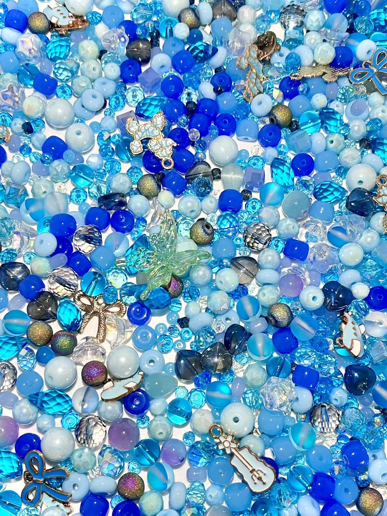 S-39  Mixed beads for mobile phone chain making, keychain, backpack chain