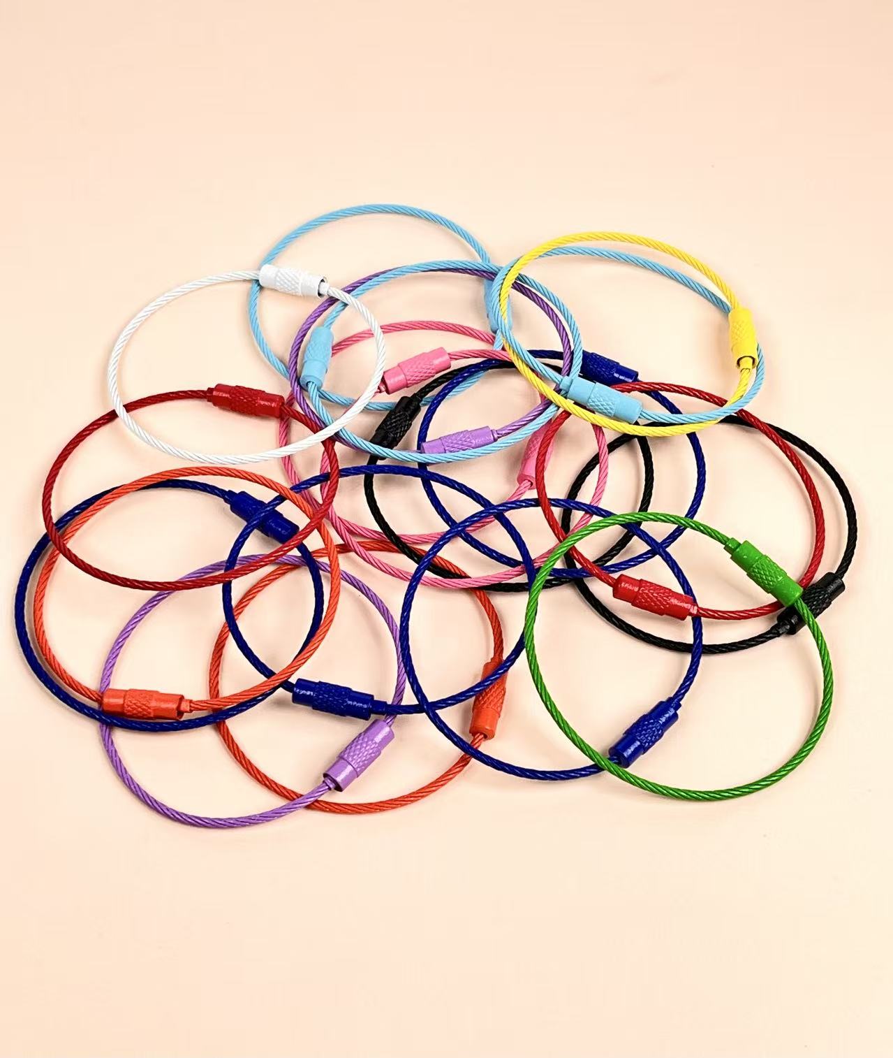 A-54 Colorful Baking Paint Spring Clasps &amp; Pastel-Colored Open Spring Rings for DIY Jewelry, Keychains, Book Rings, and Card Holder Hardware