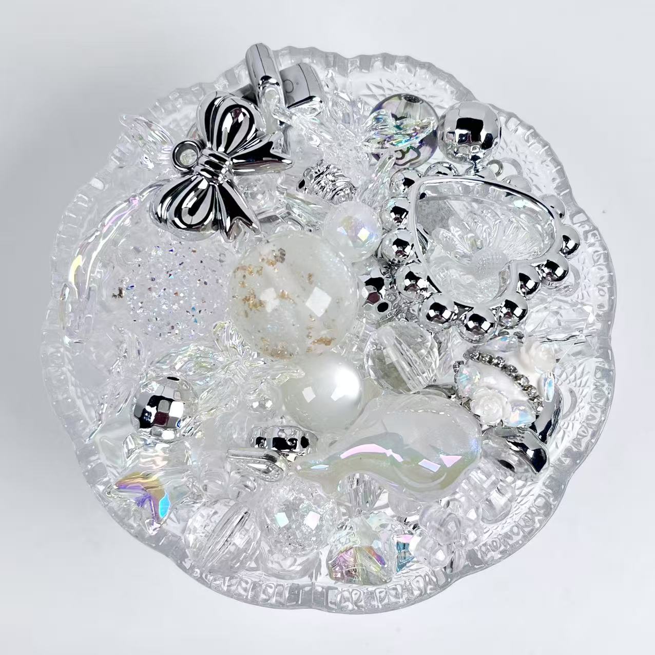 S-15  Mixed beads for mobile phone chain making, keychain, backpack chain