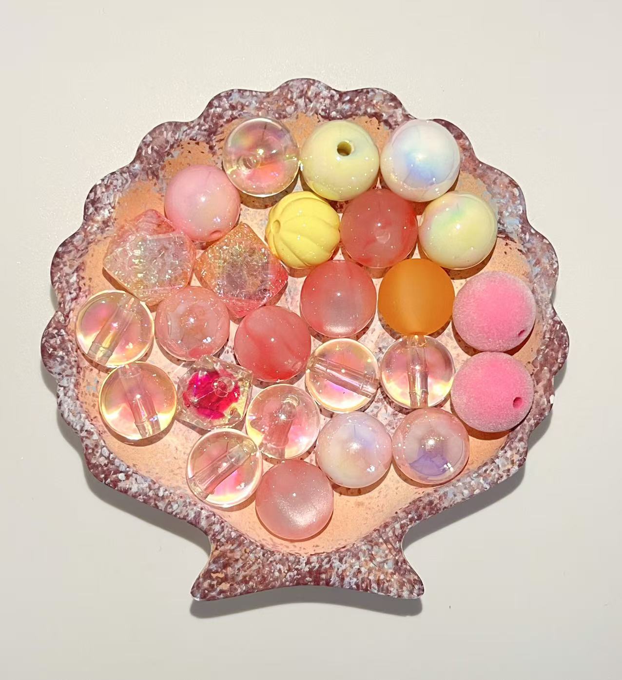 C-41  Mixed beads for mobile phone chain making, keychain, backpack chain