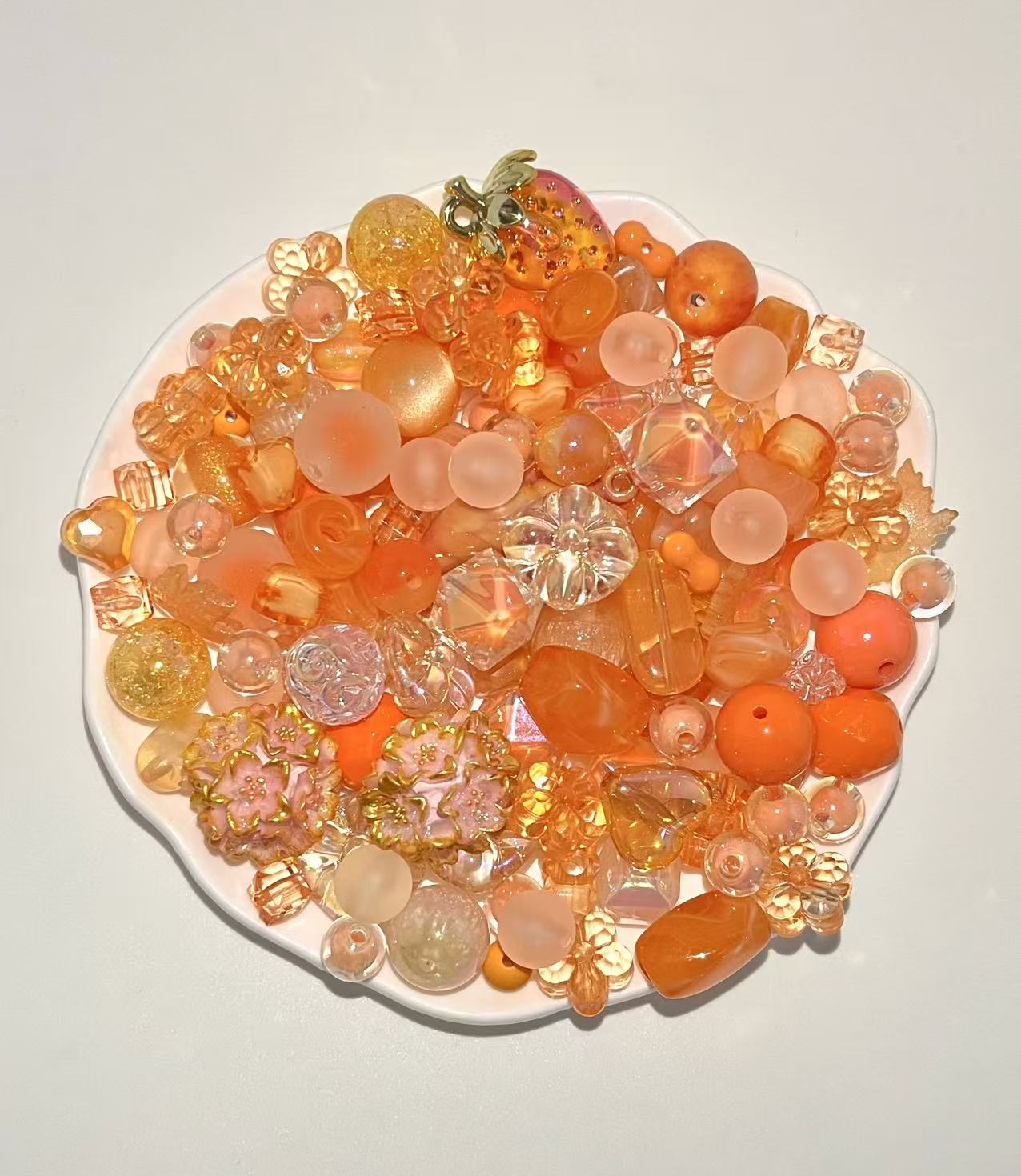 S-34 Mixed beads for mobile phone chain making, keychain, backpack chain