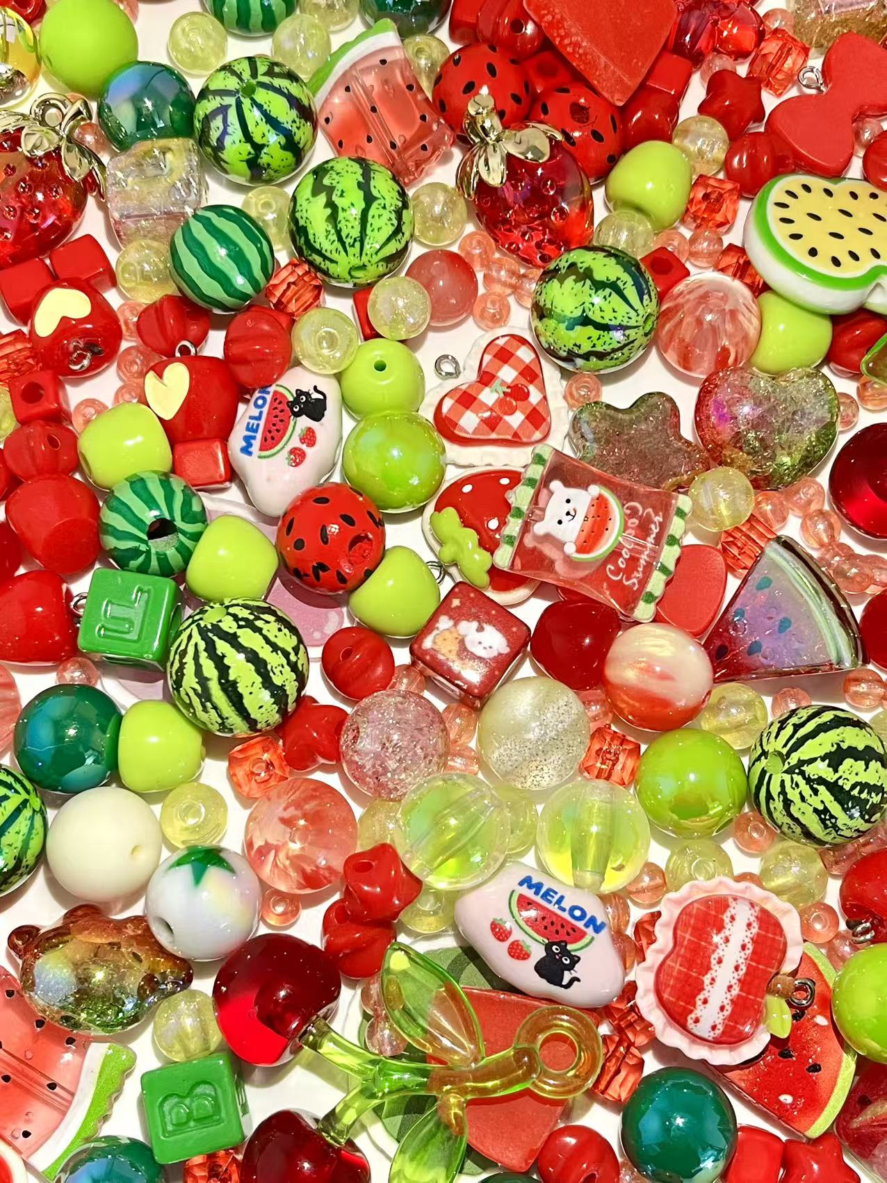 C-47 Mixed beads for mobile phone chain making, keychain, backpack chain