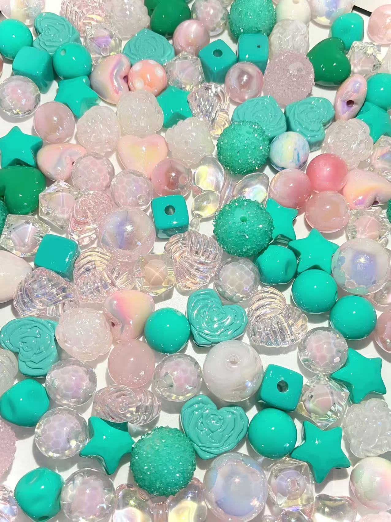 C-21 Mixed beads for mobile phone chain making, keychain, backpack chain