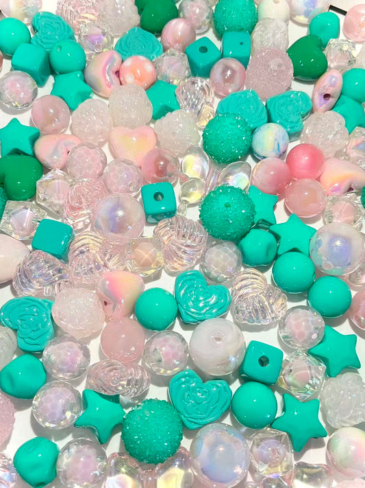 C-21 Mixed beads for mobile phone chain making, keychain, backpack chain