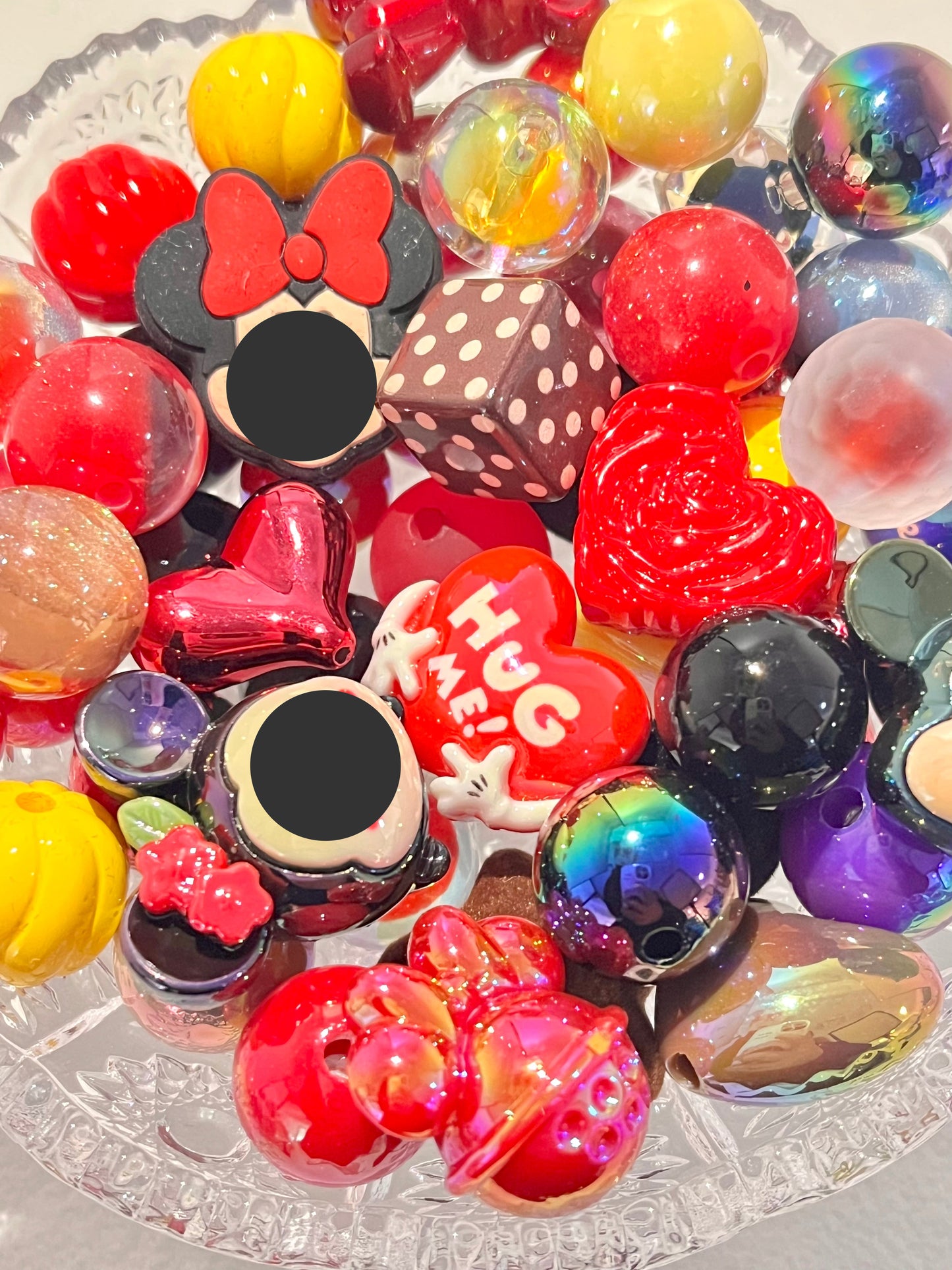 C-12 Mixed beads for mobile phone chain making, keychain, backpack chain
