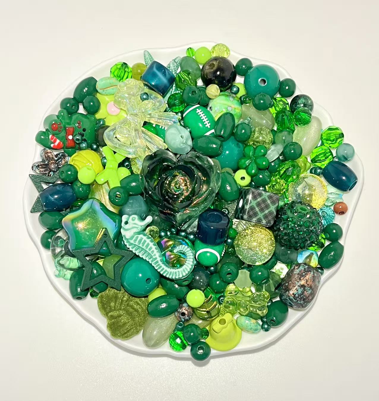 S-31 Mixed beads for mobile phone chain making, keychain, backpack chain