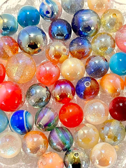B-02 Mixed beads for mobile phone chain making, keychain, backpack chain