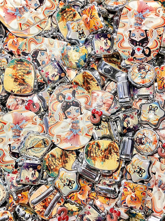 B-15 Mixed beads for mobile phone chain making, keychain, backpack chain