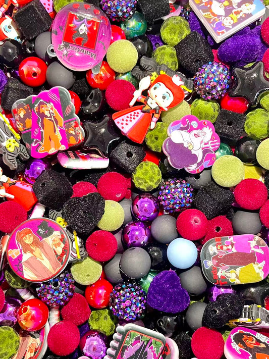C-34  Mixed beads for mobile phone chain making, keychain, backpack chain