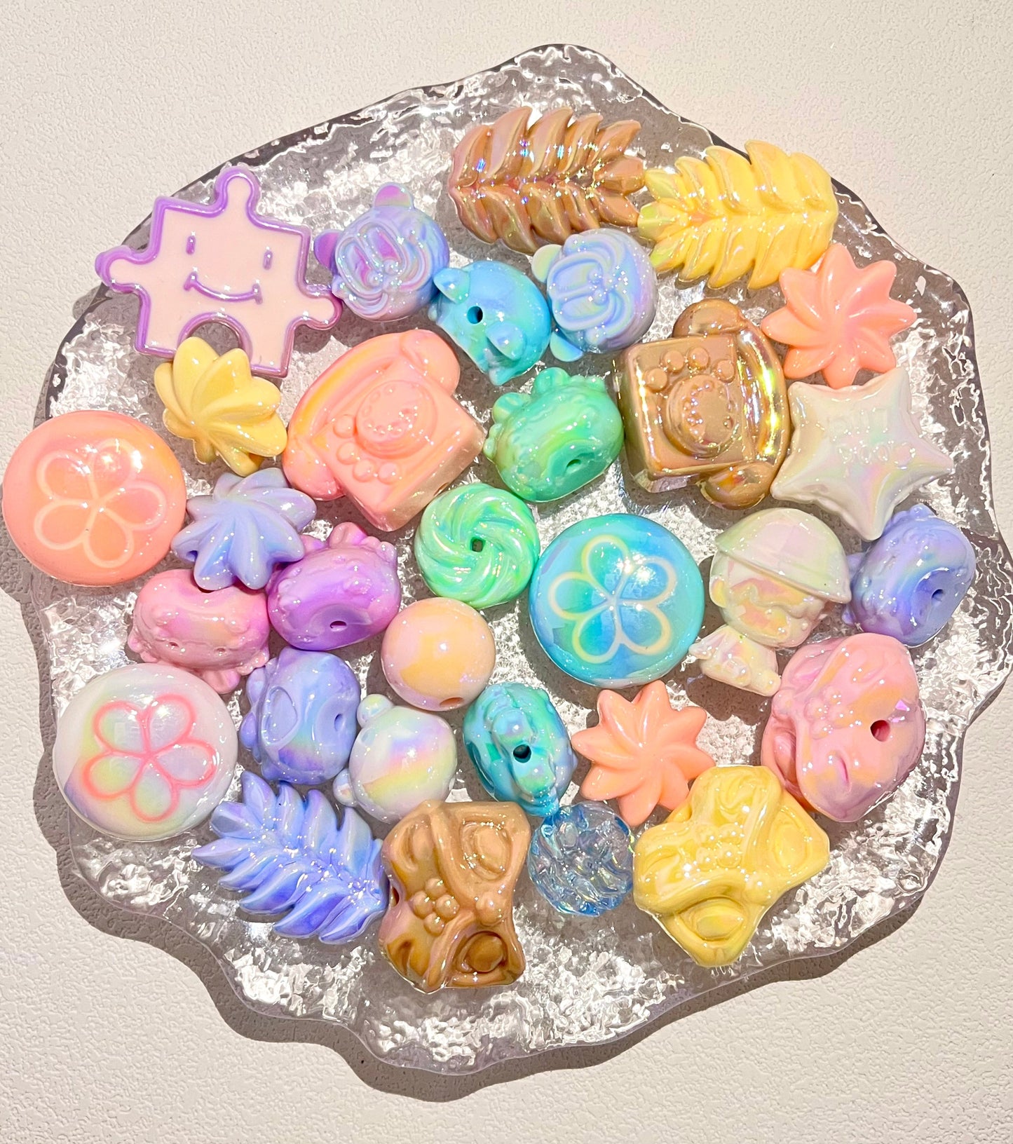 B-04 Mixed beads for mobile phone chain making, keychain, backpack chain