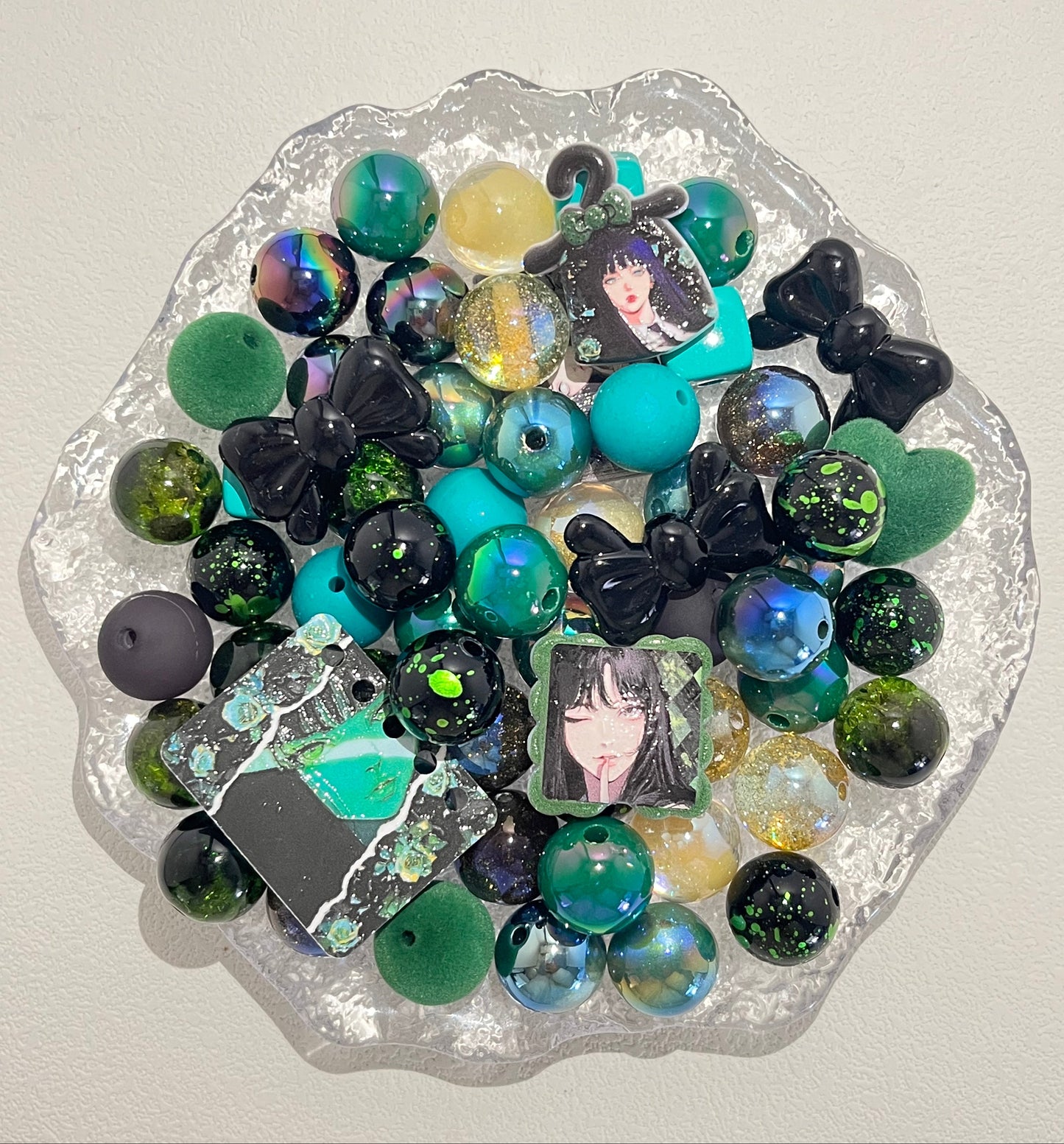 C-05 Mixed beads for mobile phone chain making, keychain, backpack chain