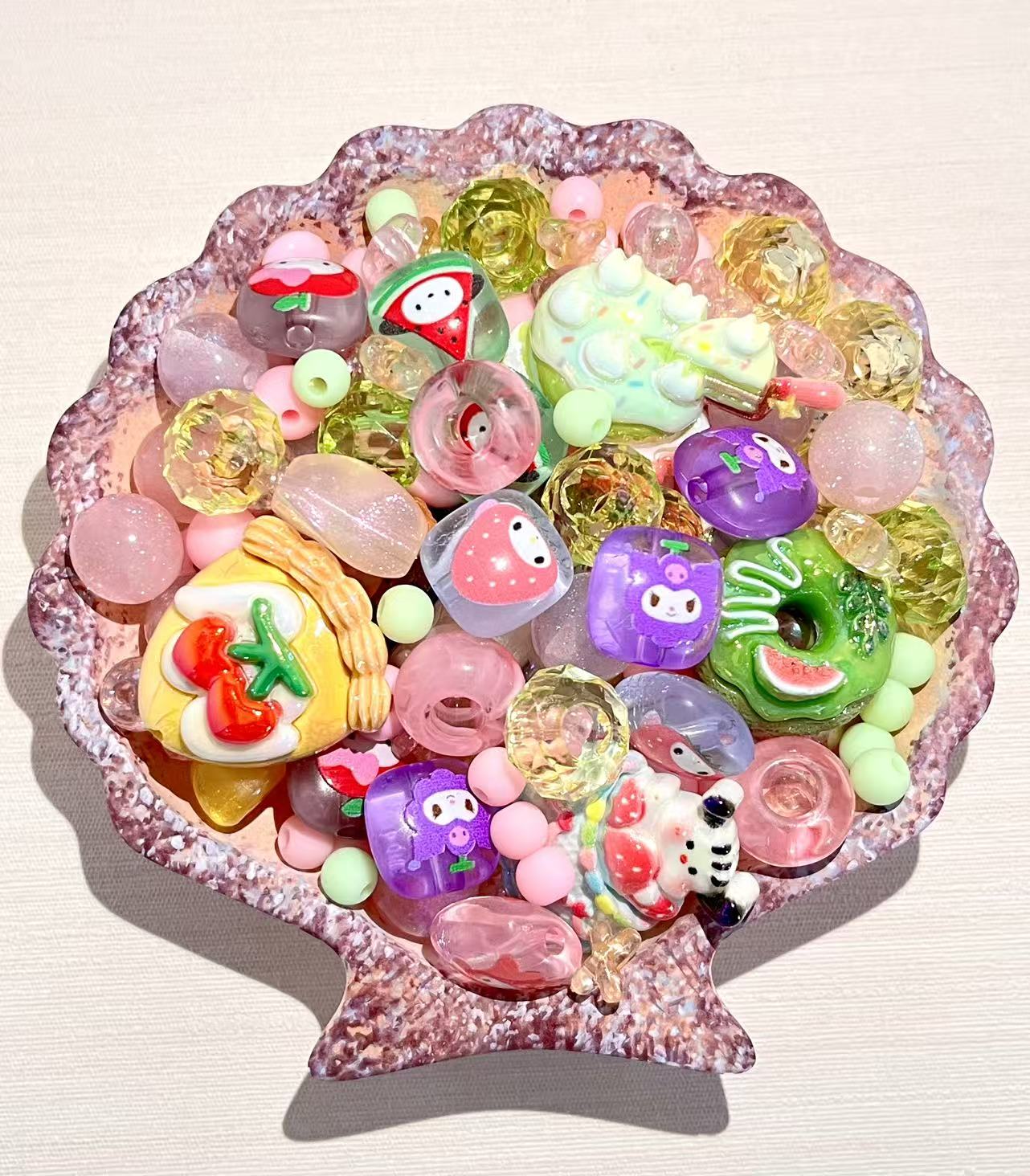 S-20 Mixed beads for mobile phone chain making, keychain, backpack chain