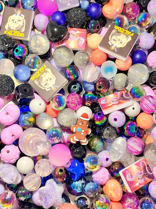 C-13 Mixed beads for mobile phone chain making, keychain, backpack chain