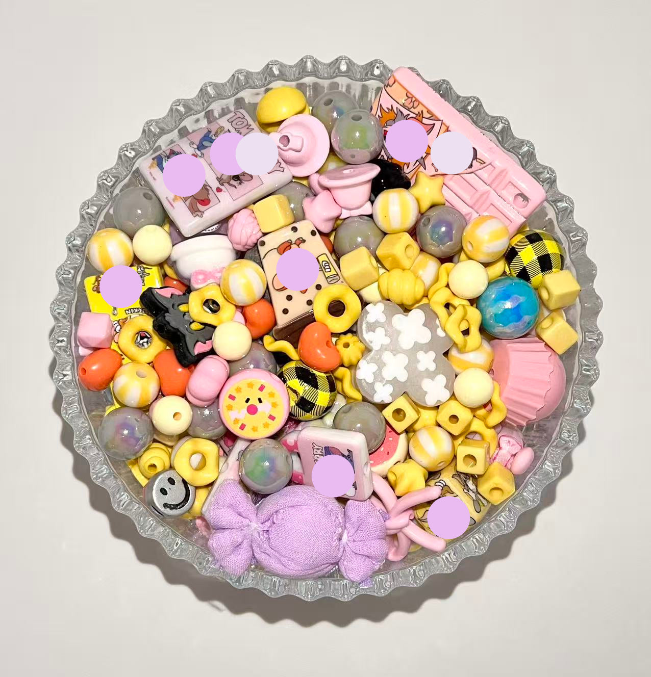 S-04 Mixed beads for mobile phone chain making, keychain, backpack chain