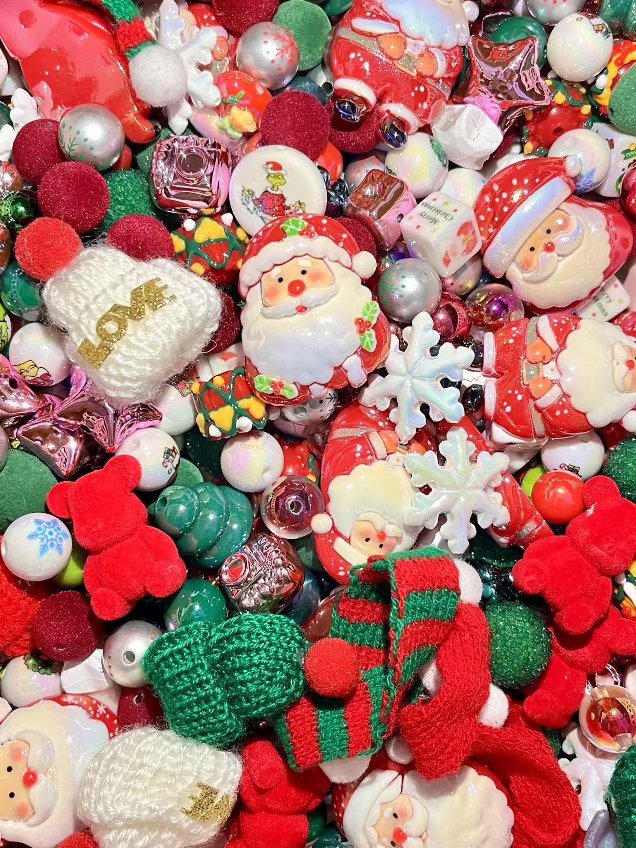 C-06 Mixed beads for mobile phone chain making, keychain, backpack chain