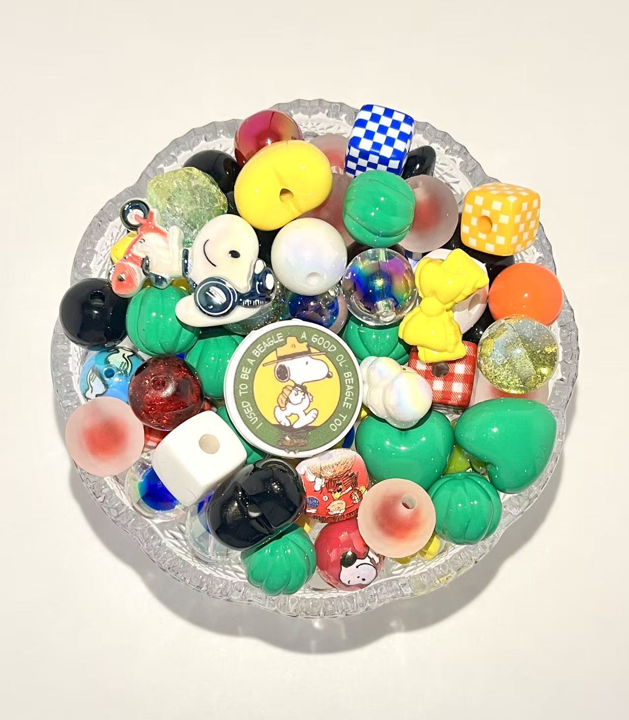 C-48 Mixed beads for mobile phone chain making, keychain, backpack chain