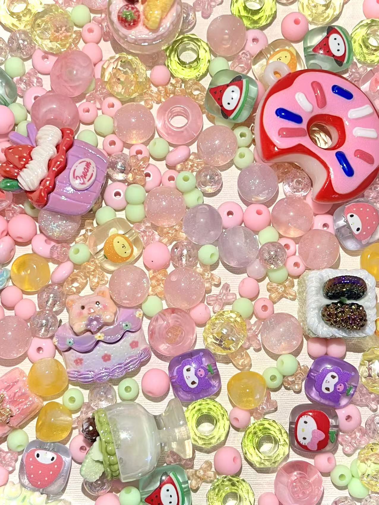 S-20 Mixed beads for mobile phone chain making, keychain, backpack chain